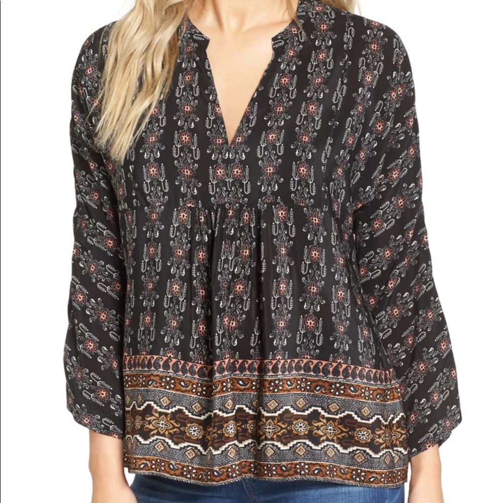 Madewell Silk Boheme Blouse in Burnished Floral